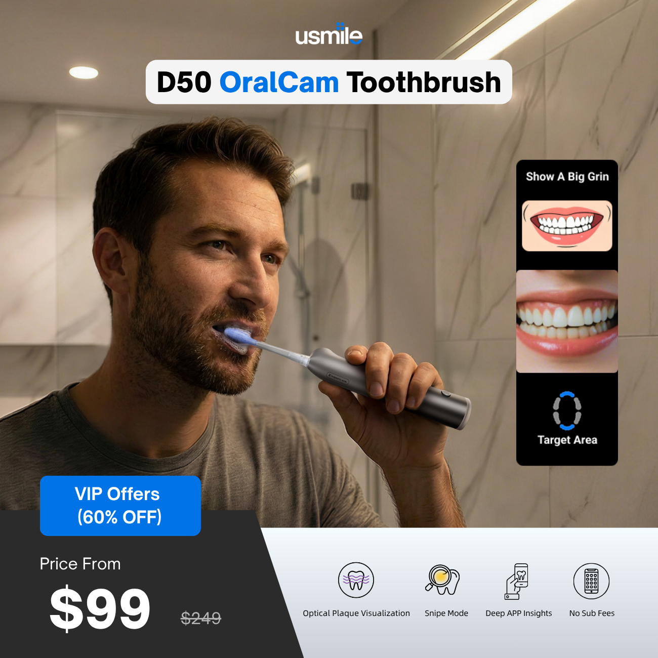 Deposit for D50 OralCam Toothbrush
